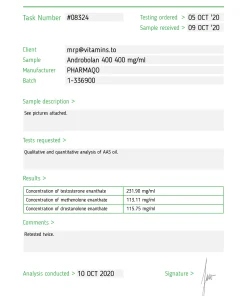 Alternative view of Androbolan 400 – Pharmaqo Labs