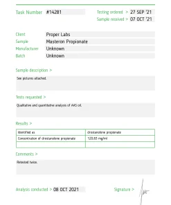 Alternative view of Masteron Prop. 100 – Proper Labs