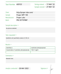 Alternative view of NPP 100 – Proper Labs
