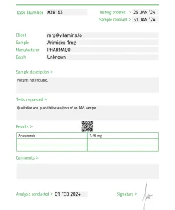 Alternative view of Arimidex – Pharmaqo Labs [50tab/1mg]