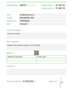 Alternative view of Boldenone 300 – Pharmaqo Labs