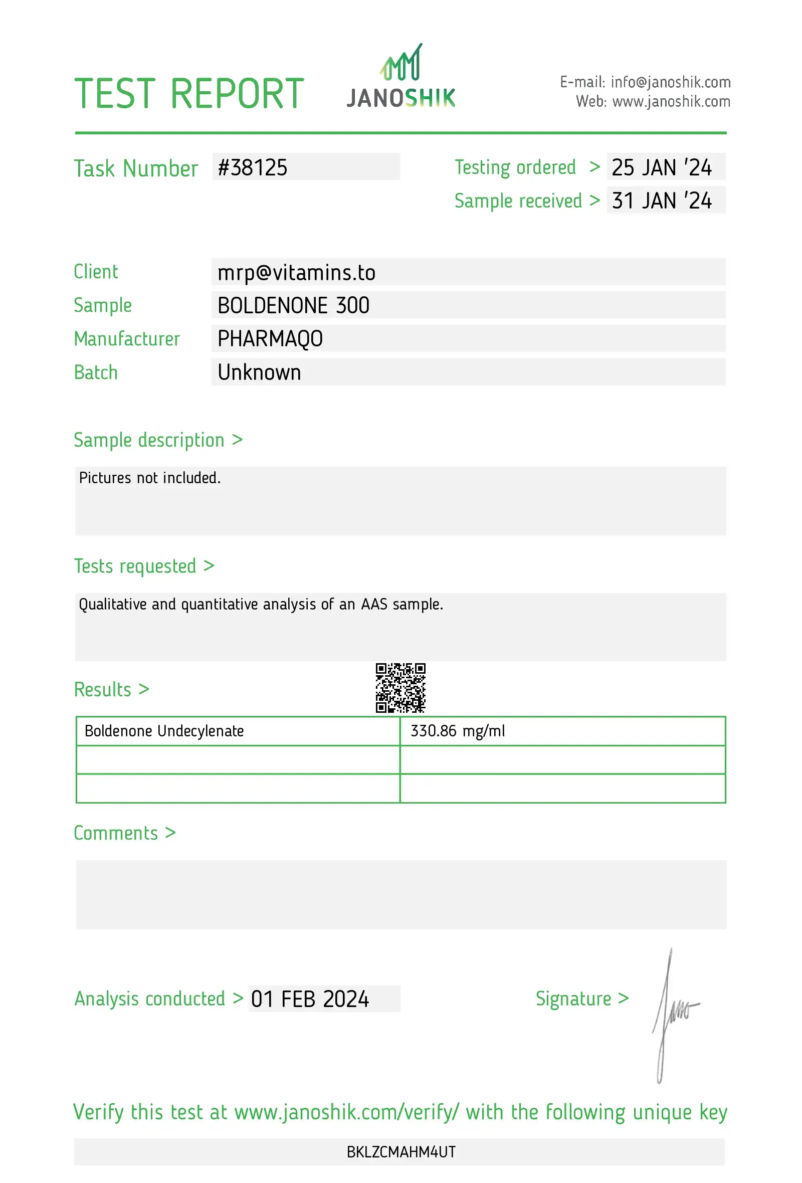 Boldenone 300 – Pharmaqo Labs - Imagen 2