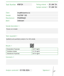 Alternative view of Fastrip150 – Pharmaqo labs
