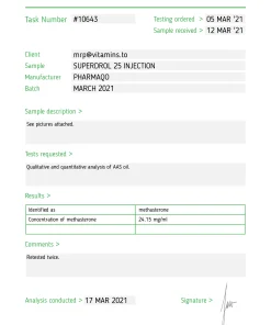 Alternative view of Superdrol 25 – Pharmaqo Labs