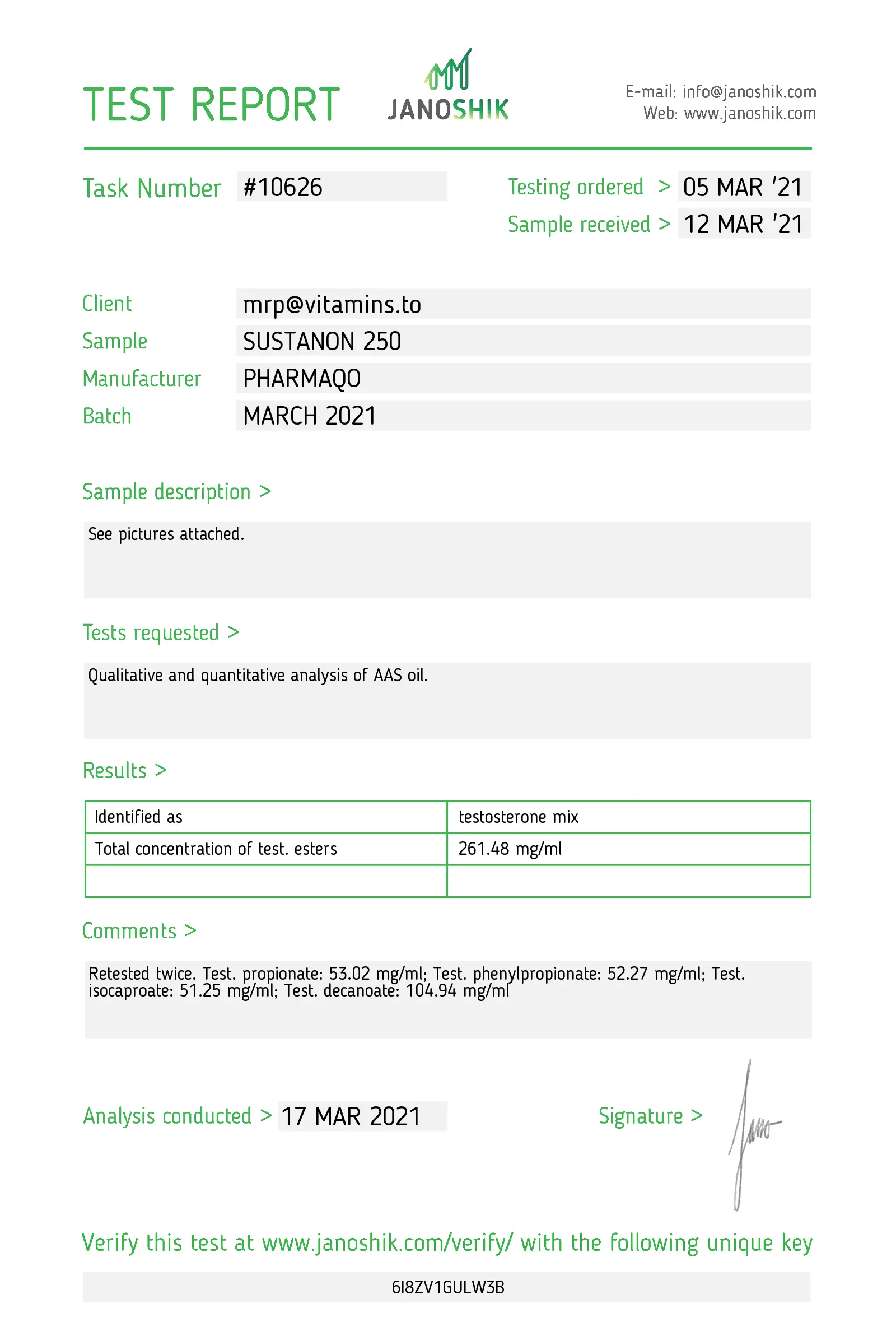 Sustanon 250 – Pharmaqo Labs - Imagen 3
