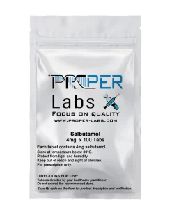 Alternative view of Salbutamol – Proper Labs [100Tabs/4mg]